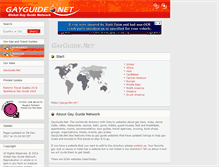 Tablet Screenshot of gayguide.net